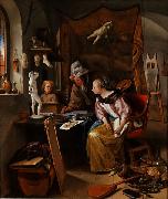 Jan Steen The Drawing Lesson Spain oil painting artist